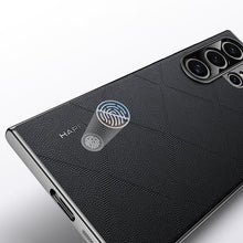 Load image into Gallery viewer, Luxury Plain Leather + Camera Lens Protector Case - Galaxy S25 Series
