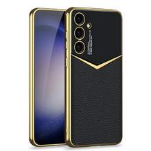 Load image into Gallery viewer, Royal Gold Plated Luxury Leather Case - Samsung