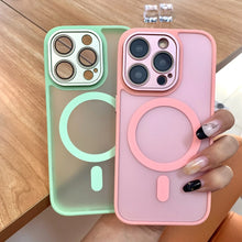 Load image into Gallery viewer, Magnetic Matte Translucent Magsafe Case for iPhone Series