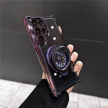 Load image into Gallery viewer, Electroplated Rotating Magnetic Kickstand Case - Samsung
