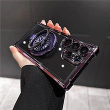 Load image into Gallery viewer, Electroplated Rotating Magnetic Kickstand Case - Samsung