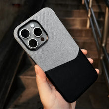 Load image into Gallery viewer, Leather MagSafe Dual Tone Card Holder Case for iPhone Series