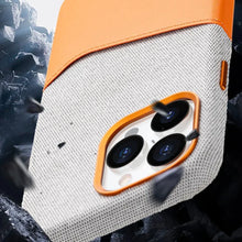 Load image into Gallery viewer, Leather MagSafe Dual Tone Card Holder Case for iPhone Series