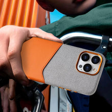 Load image into Gallery viewer, Leather MagSafe Dual Tone Card Holder Case for iPhone Series