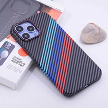 Load image into Gallery viewer, Carbon Hazzel Fiber Stripes Case