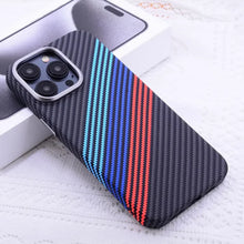 Load image into Gallery viewer, Carbon Hazzel Fiber Stripes Case