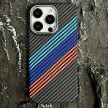 Load image into Gallery viewer, Carbon Hazzel Fiber Stripes Case