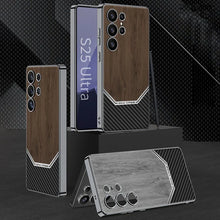 Load image into Gallery viewer, Premium Leather Wood Grain Texture Case - Samsung