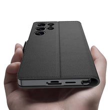 Load image into Gallery viewer, Classic Leather Flip Wallet Case - Samsung