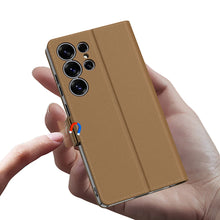 Load image into Gallery viewer, Classic Leather Flip Wallet Case - Samsung