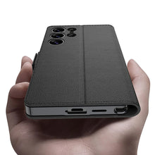 Load image into Gallery viewer, Classic Leather Flip Wallet Case - Samsung