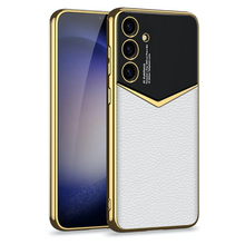 Load image into Gallery viewer, Royal Gold Plated Luxury Leather Case - Samsung