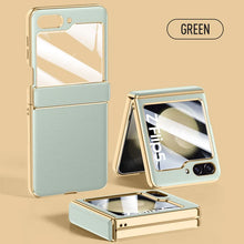 Load image into Gallery viewer, Leather Case With Hinge Protection For Samsung Galaxy Z Flip 5