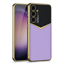 Load image into Gallery viewer, Royal Gold Plated Luxury Leather Case - Samsung
