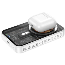 Load image into Gallery viewer, ClearVolt™ 5000 mAh Magnetic Wireless Transparent Power Bank