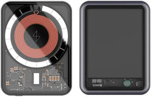 Load image into Gallery viewer, ClearVolt™ 5000 mAh Magnetic Wireless Transparent Power Bank