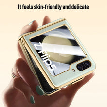 Load image into Gallery viewer, Leather Case With Hinge Protection For Samsung Galaxy Z Flip 5
