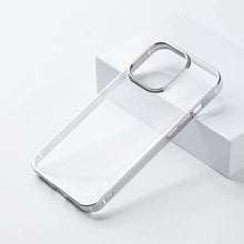 Load image into Gallery viewer, Chrome Electroplated Hard & Clear Back Case for iPhone Series