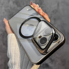Load image into Gallery viewer, Transparent Lens Magsafe Stand Cover for iPhone Series