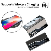 Load image into Gallery viewer, Galaxy Z Fold Series Classic Plain Leather Leather Craft Case