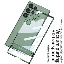 Load image into Gallery viewer, Ultra Clear Hybrid Transparent Side Stand Case For Galaxy S23 Ultra