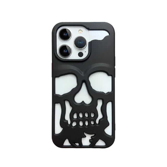 iPhone Series Hollow Skull Design Case - Main Image