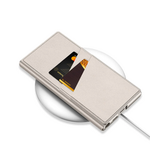 Load image into Gallery viewer, Flip Leather Side Stand Window Case For S24 Ultra