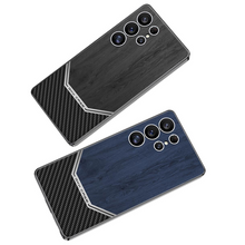 Load image into Gallery viewer, Premium Leather Wood Grain Texture Case - Samsung