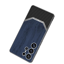 Load image into Gallery viewer, Premium Leather Wood Grain Texture Case - Samsung