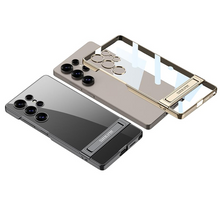 Load image into Gallery viewer, Ultra Clear Hybrid Transparent Side Stand Case- Samsung