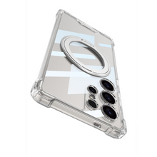 Load image into Gallery viewer, Elegant Transparent Magnetic Magsafe Kickstand Case- Samsung