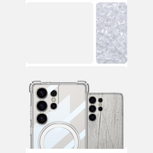 Load image into Gallery viewer, Elegant Transparent Magnetic Magsafe Kickstand Case- Samsung