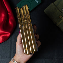 Load image into Gallery viewer, Royal Gold Plated Luxury Leather Case For Galaxy S23 Ultra