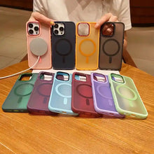 Load image into Gallery viewer, Shockproof Camera Protector Phone Case With Wireless Charging for iPhone 15 Series