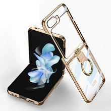 Load image into Gallery viewer, Plating Galaxy Z Flip 5 Case with Luxury Ring