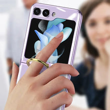 Load image into Gallery viewer, Plating Galaxy Z Flip 5 Case with Luxury Ring