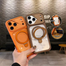 Load image into Gallery viewer, Clear Ring Magnetic KickStand Case - iPhone