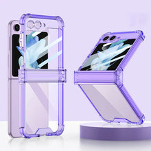 Load image into Gallery viewer, Galaxy Z Flip 5 Premium Transparent Glitter Back Case