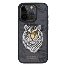 Load image into Gallery viewer, Premium Santa Barbra Savana Tiger Leather Case For iPhone Series