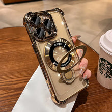 Load image into Gallery viewer, Elegant Transparent Stand Case - iPhone