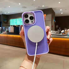 Load image into Gallery viewer, Shockproof Camera Protector Phone Case With Wireless Charging for iPhone 15 Series