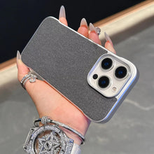 Load image into Gallery viewer, Metallic Borderless Leather Case- iPhone