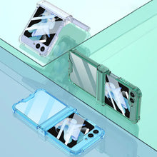 Load image into Gallery viewer, Galaxy Z Flip 5 Premium Transparent Glitter Back Case