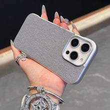 Load image into Gallery viewer, Metallic Borderless Leather Case- iPhone