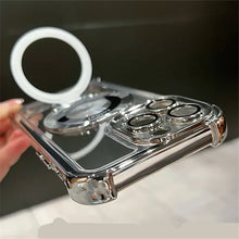 Load image into Gallery viewer, Elegant Transparent Stand Case - iPhone