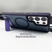 Load image into Gallery viewer, Ultra Hard Matte Side Stand Case For Galaxy S25 Ultra