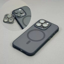 Load image into Gallery viewer, Removable Lens Camera Protector Matte Case for iPhone Series