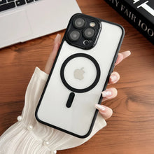 Load image into Gallery viewer, Shockproof Transparent Magsafe Case with Camera Protection for iPhone Series