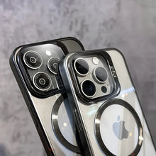 Load image into Gallery viewer, Transparent Lens Magsafe Stand Cover for iPhone Series