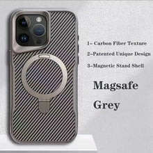 Load image into Gallery viewer, Carbon Fiber Kickstand Cover- iPhone Series